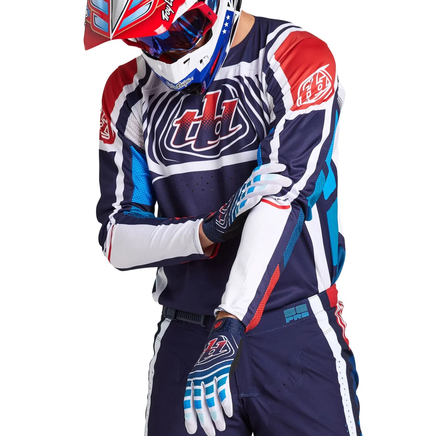 Troy Lee Designs Se Pro|Jerseys^SE Pro Jersey Wavez Navy / Red