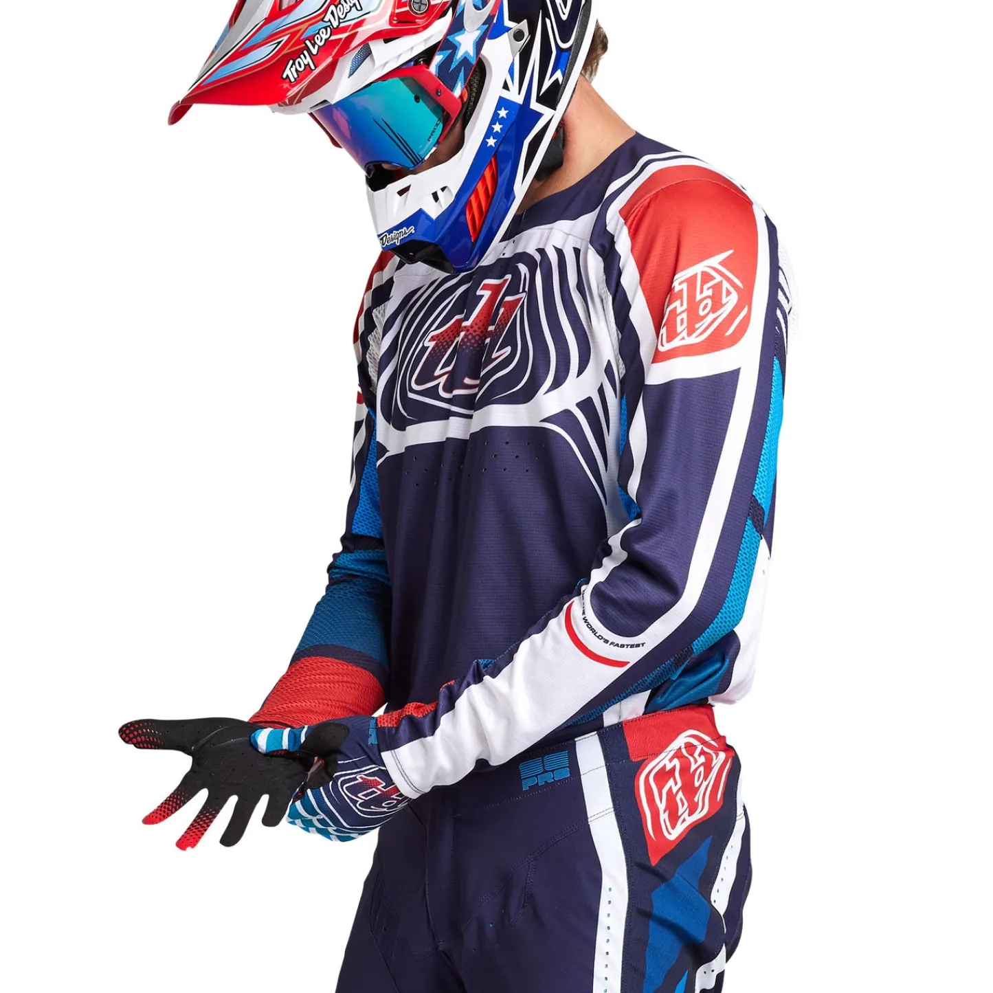 Troy Lee Designs Se Pro|Jerseys^SE Pro Jersey Wavez Navy / Red