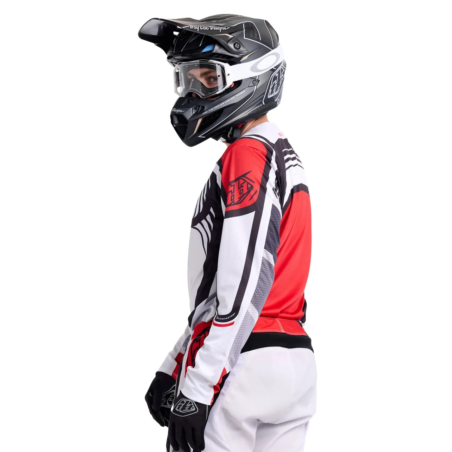 Troy Lee Designs Se Pro|Jerseys^SE Pro Jersey Wavez Off-White / Red