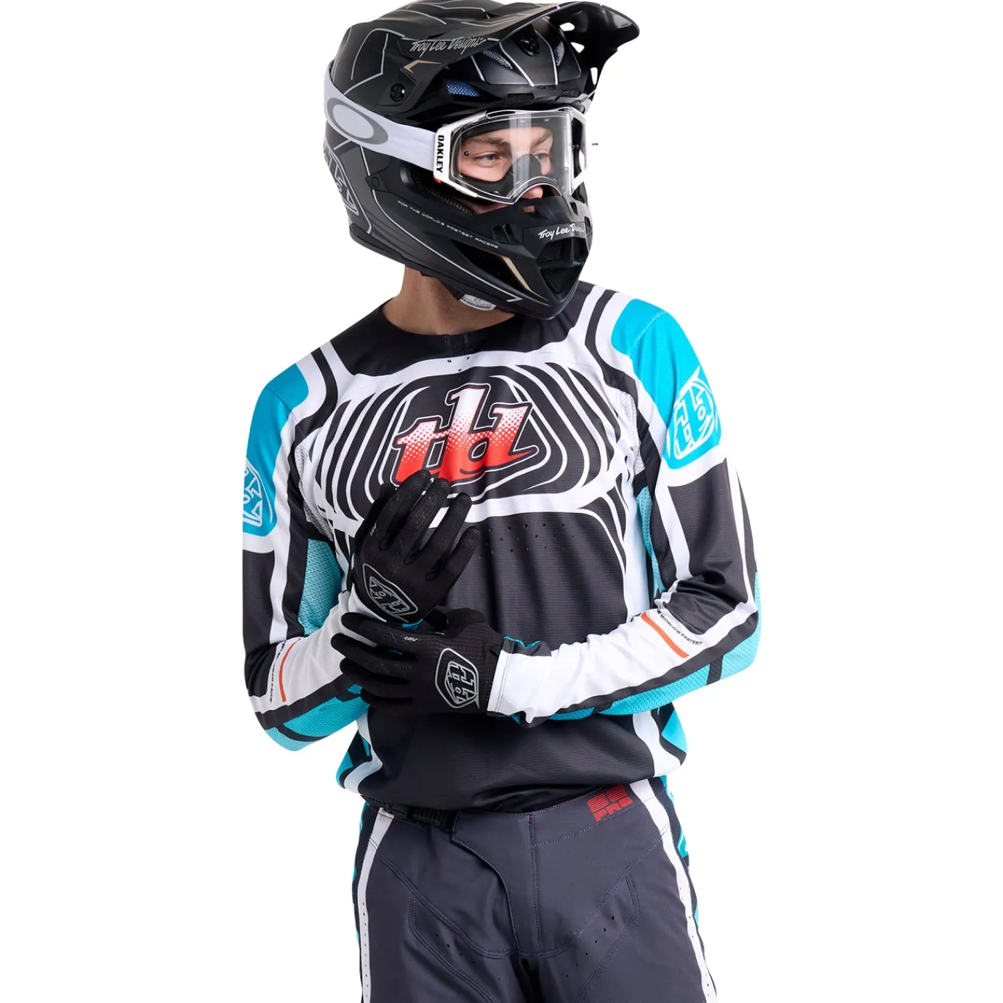 Troy Lee Designs Se Pro|Jerseys^SE Pro Jersey Wavez Phantom / Turquoise