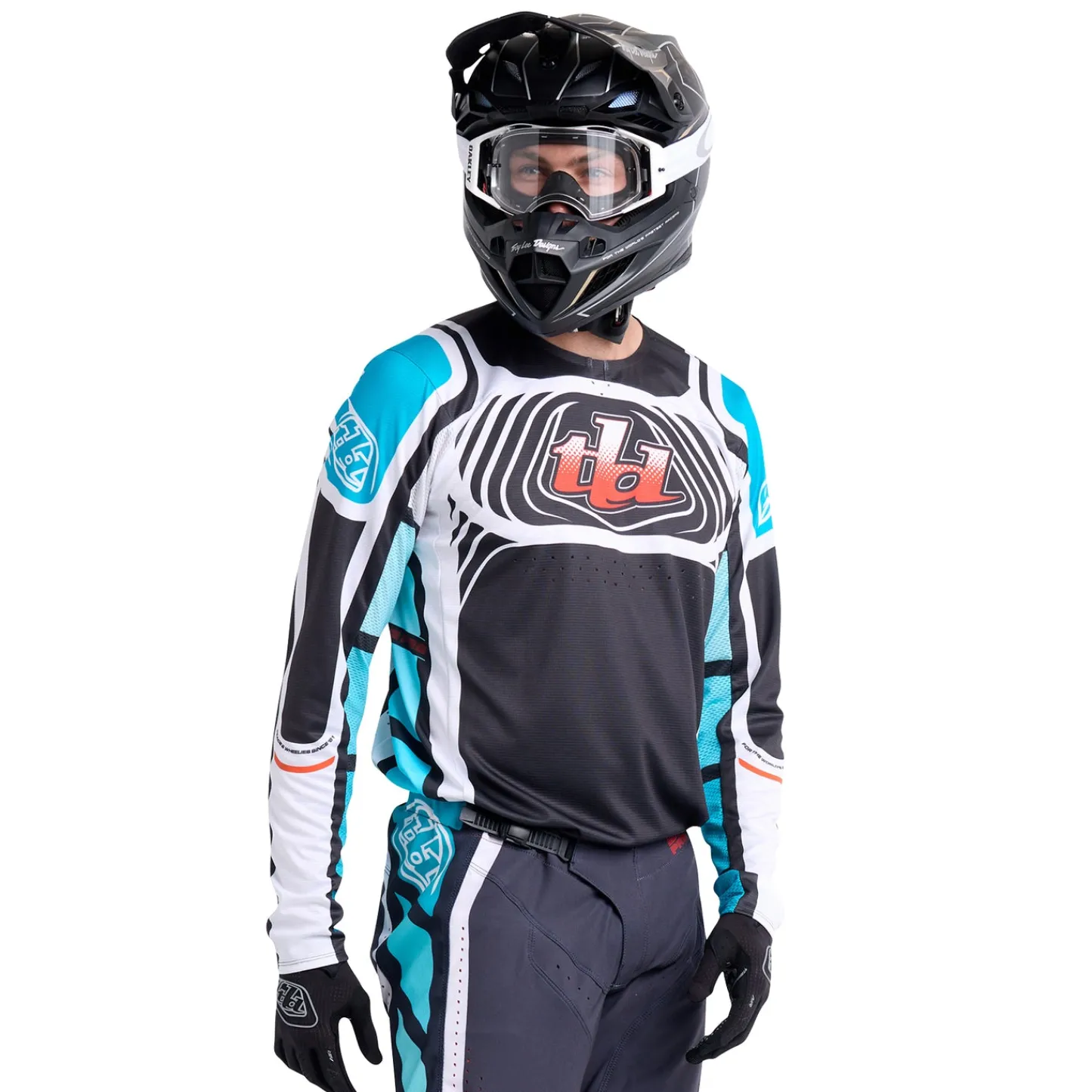 Troy Lee Designs Se Pro|Jerseys^SE Pro Jersey Wavez Phantom / Turquoise