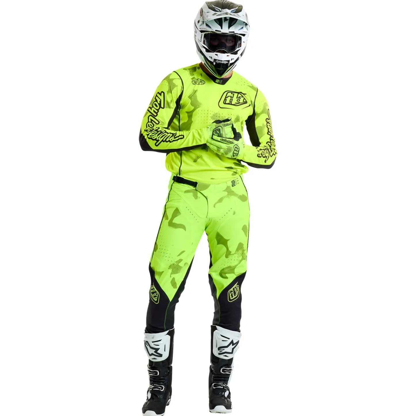 Troy Lee Designs Pants|Track^SE Pro Pant Blotted Flo Yellow