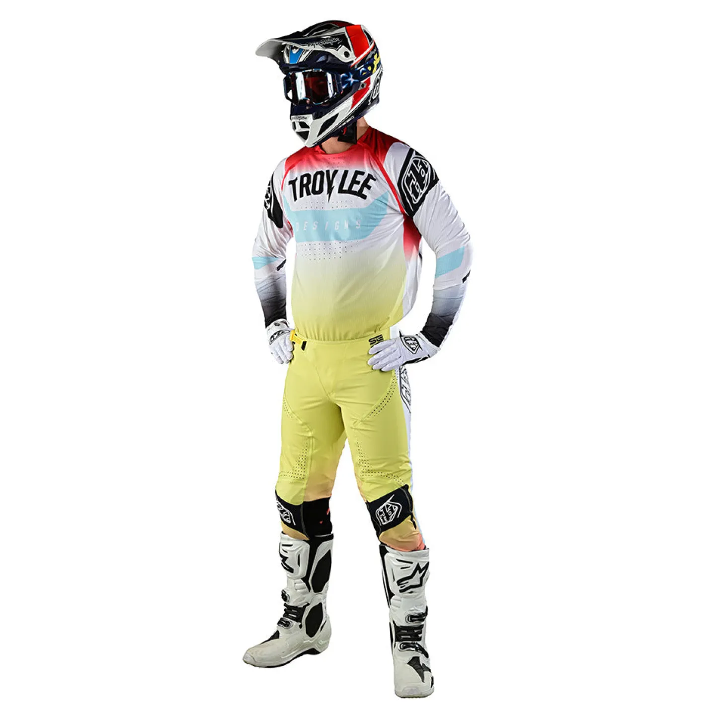 Troy Lee Designs Se Ultra|Pants^SE Ultra Pant Arc Acid Yellow / Red