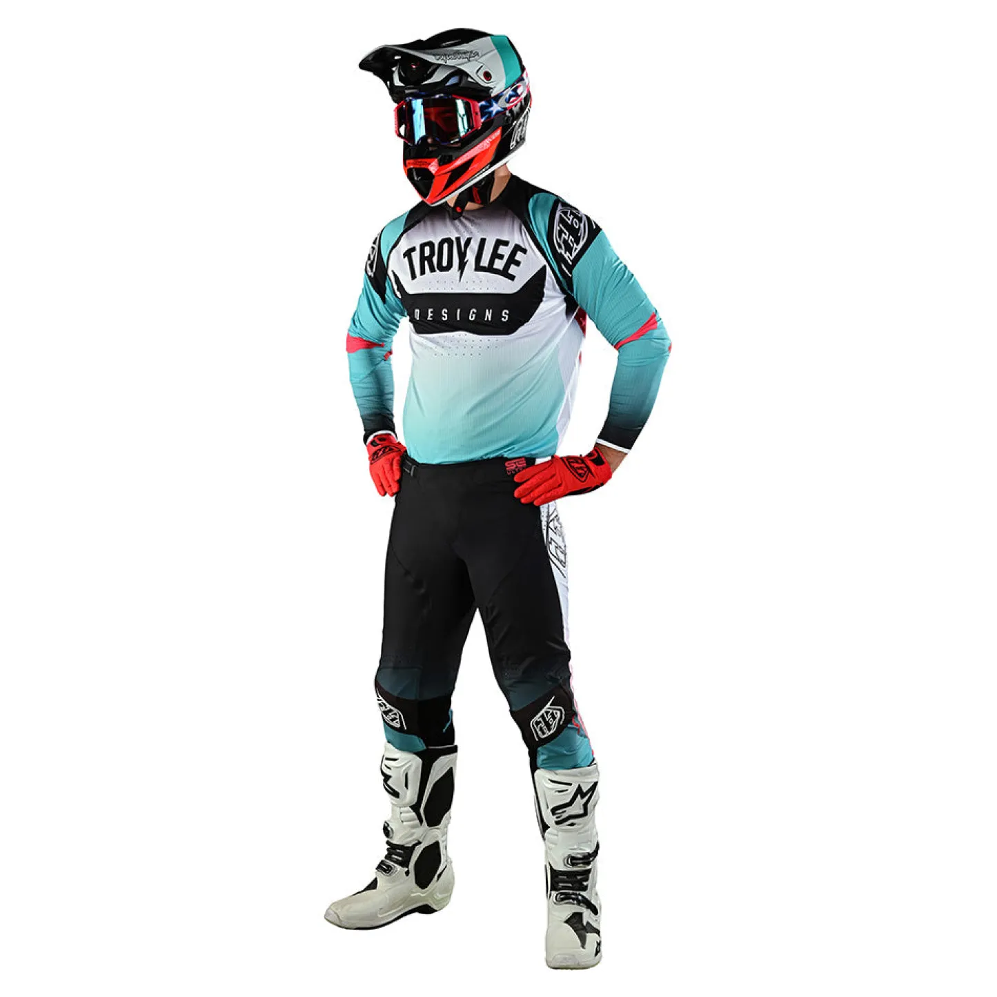 Troy Lee Designs Se Ultra|Pants^SE Ultra Pant Arc Turquoise / Neon Melon