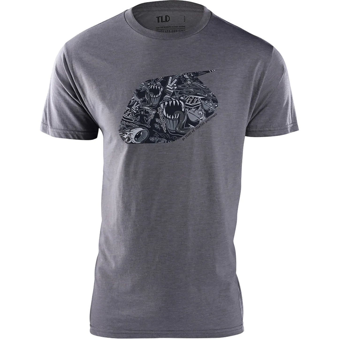 Troy Lee Designs Short Sleeve Tees^Short Sleeve Tee History Heather Gray