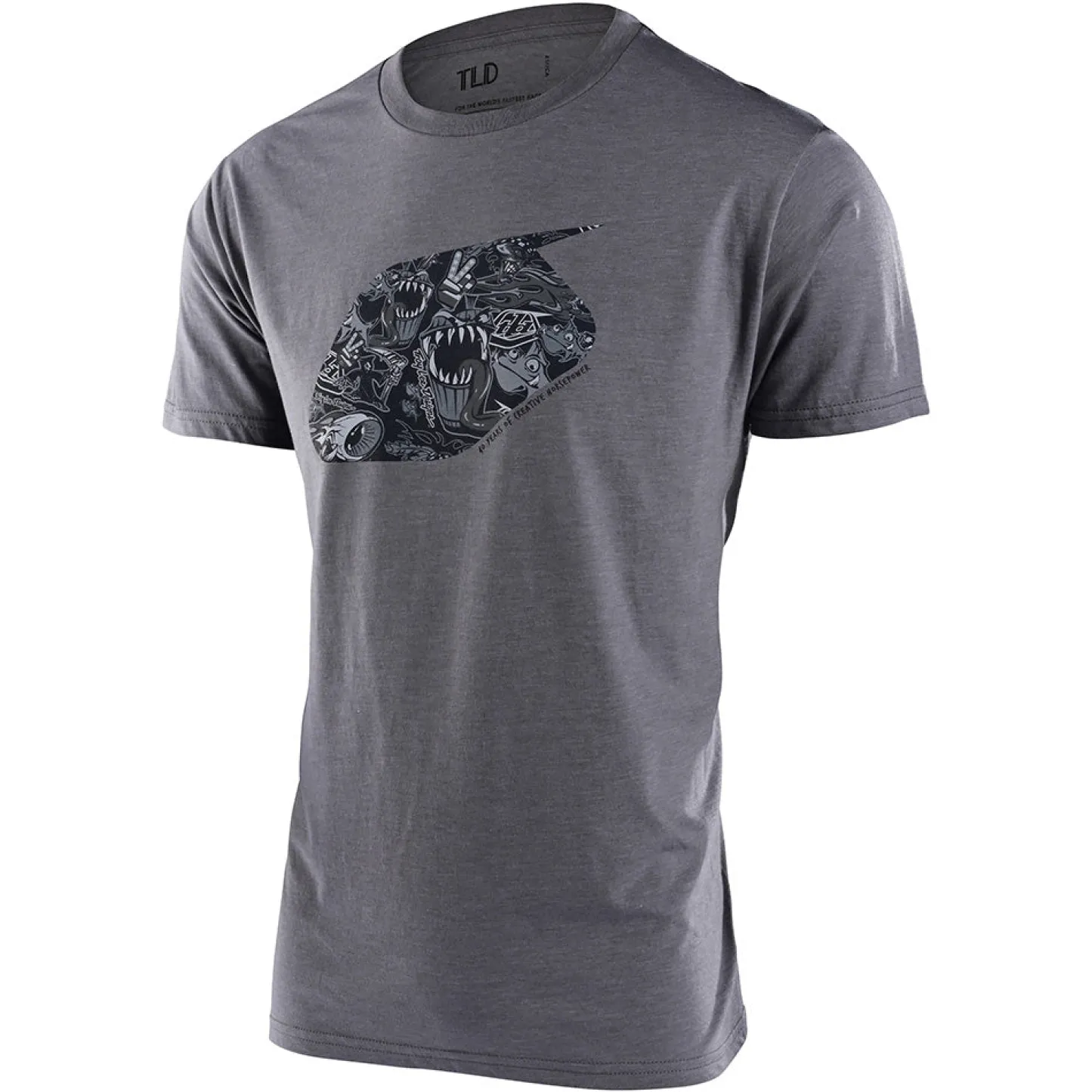 Troy Lee Designs Short Sleeve Tees^Short Sleeve Tee History Heather Gray