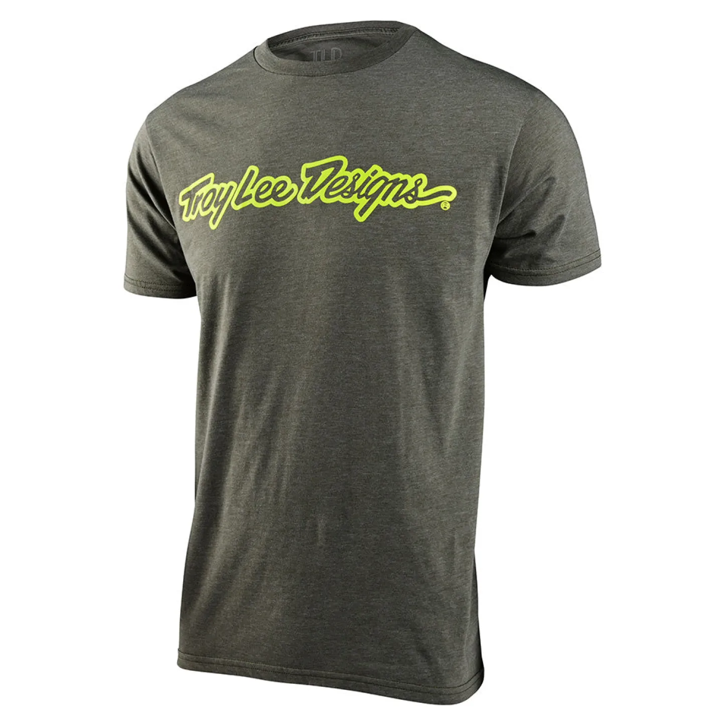Troy Lee Designs Short Sleeve Tees^Short Sleeve Tee Signature Olive Heather
