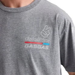 Troy Lee Designs Short Sleeve Tees^Short Sleeve Tee TLD GasGas Team Core Heather Gray