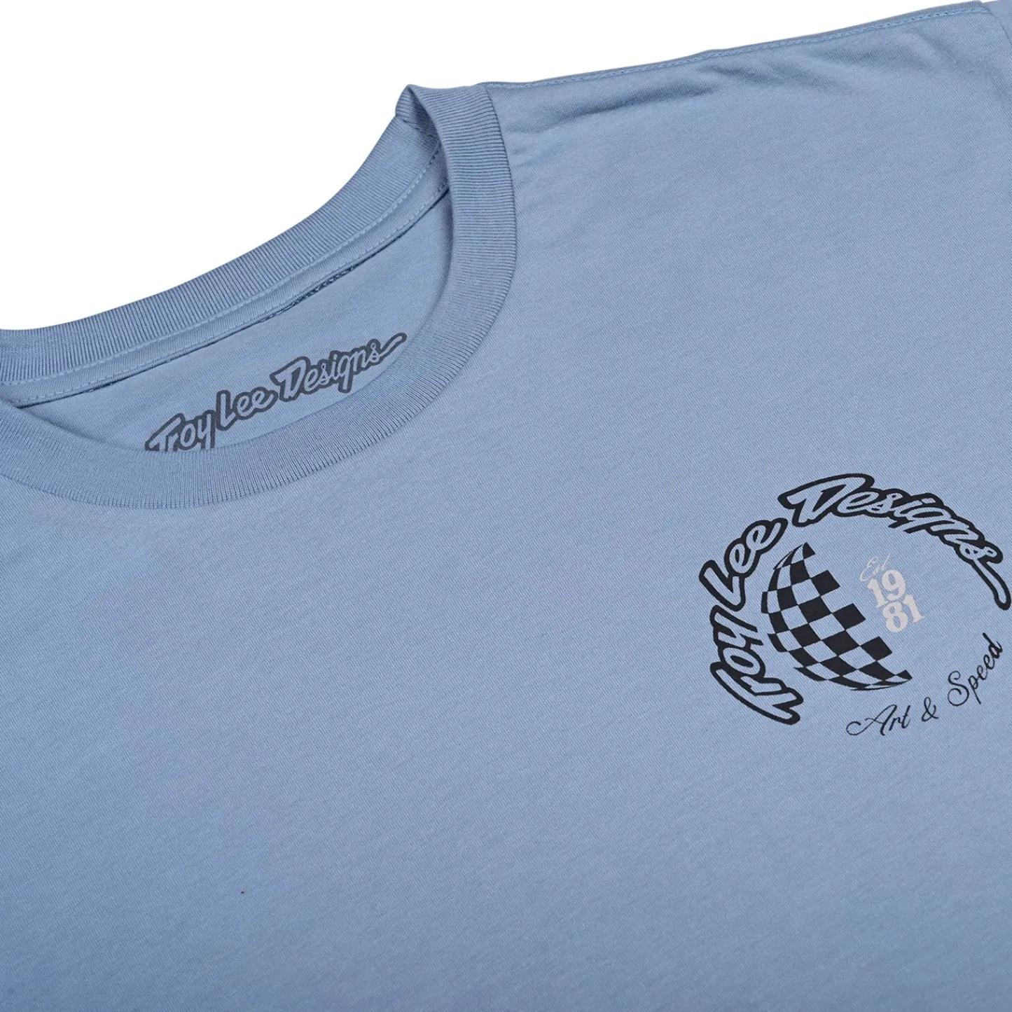 Troy Lee Designs Short Sleeve Tees^Short Sleeve Tee Worldwide Dusty Blue