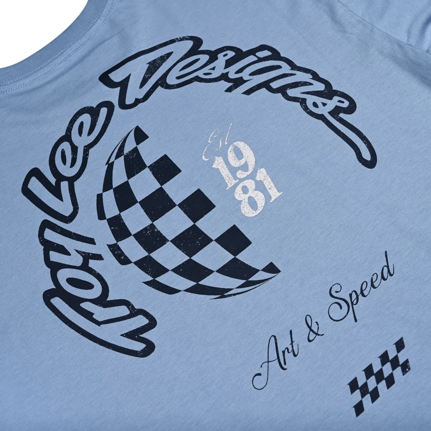 Troy Lee Designs Short Sleeve Tees^Short Sleeve Tee Worldwide Dusty Blue