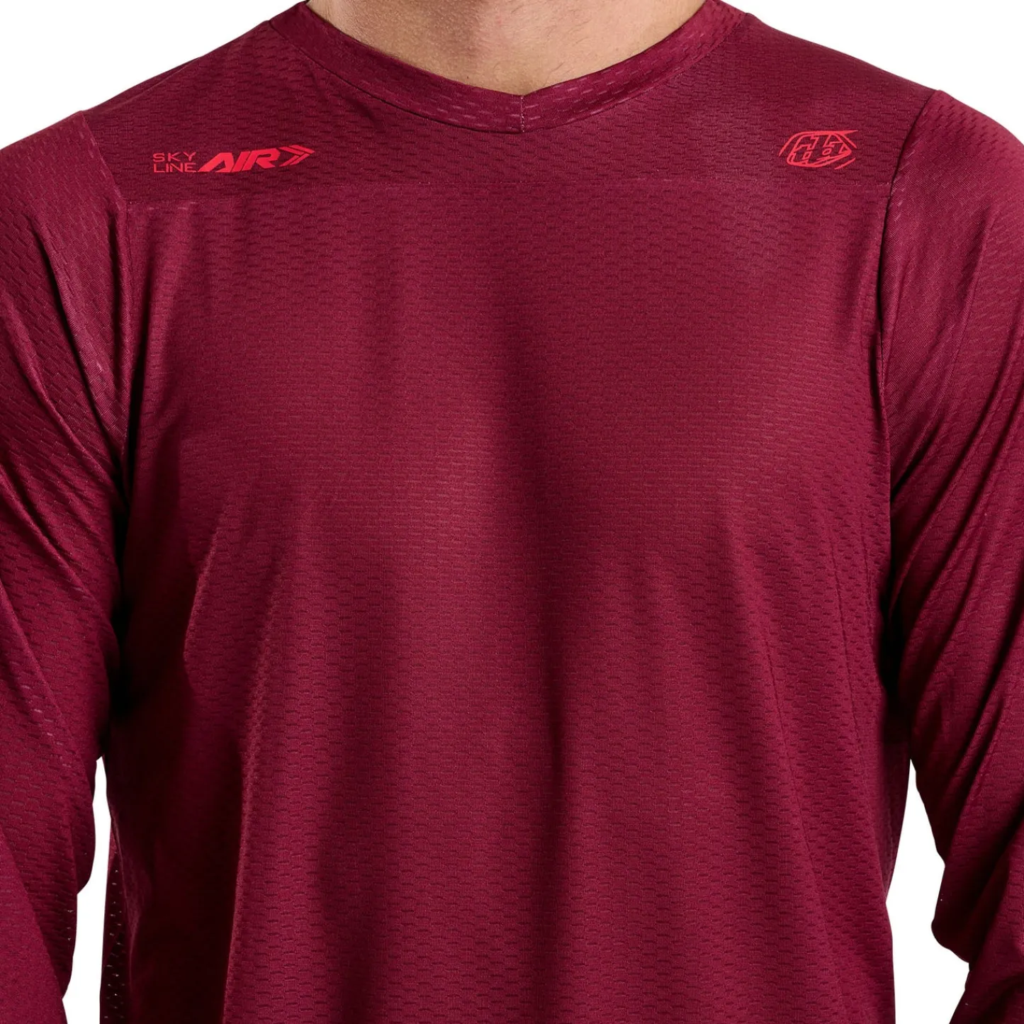 Troy Lee Designs Jerseys|Skyline^Skyline Air Long Sleeve Jersey Mono Oxblood