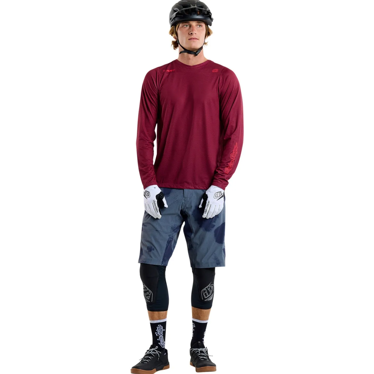 Troy Lee Designs Jerseys|Skyline^Skyline Air Long Sleeve Jersey Mono Oxblood