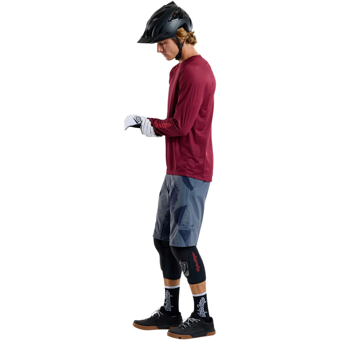 Troy Lee Designs Jerseys|Skyline^Skyline Air Long Sleeve Jersey Mono Oxblood