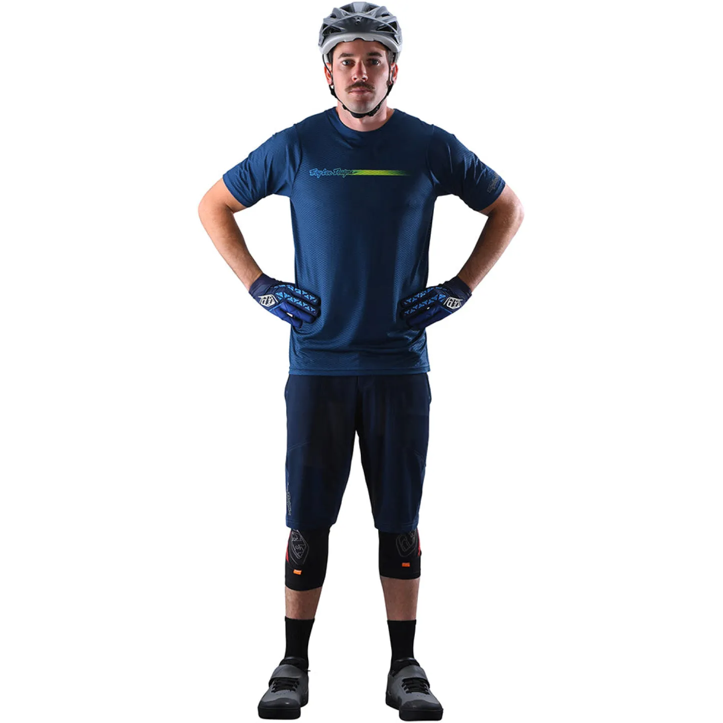 Troy Lee Designs Skyline|Trail^Skyline Air Short W/Liner Solid Dark Slate Blue