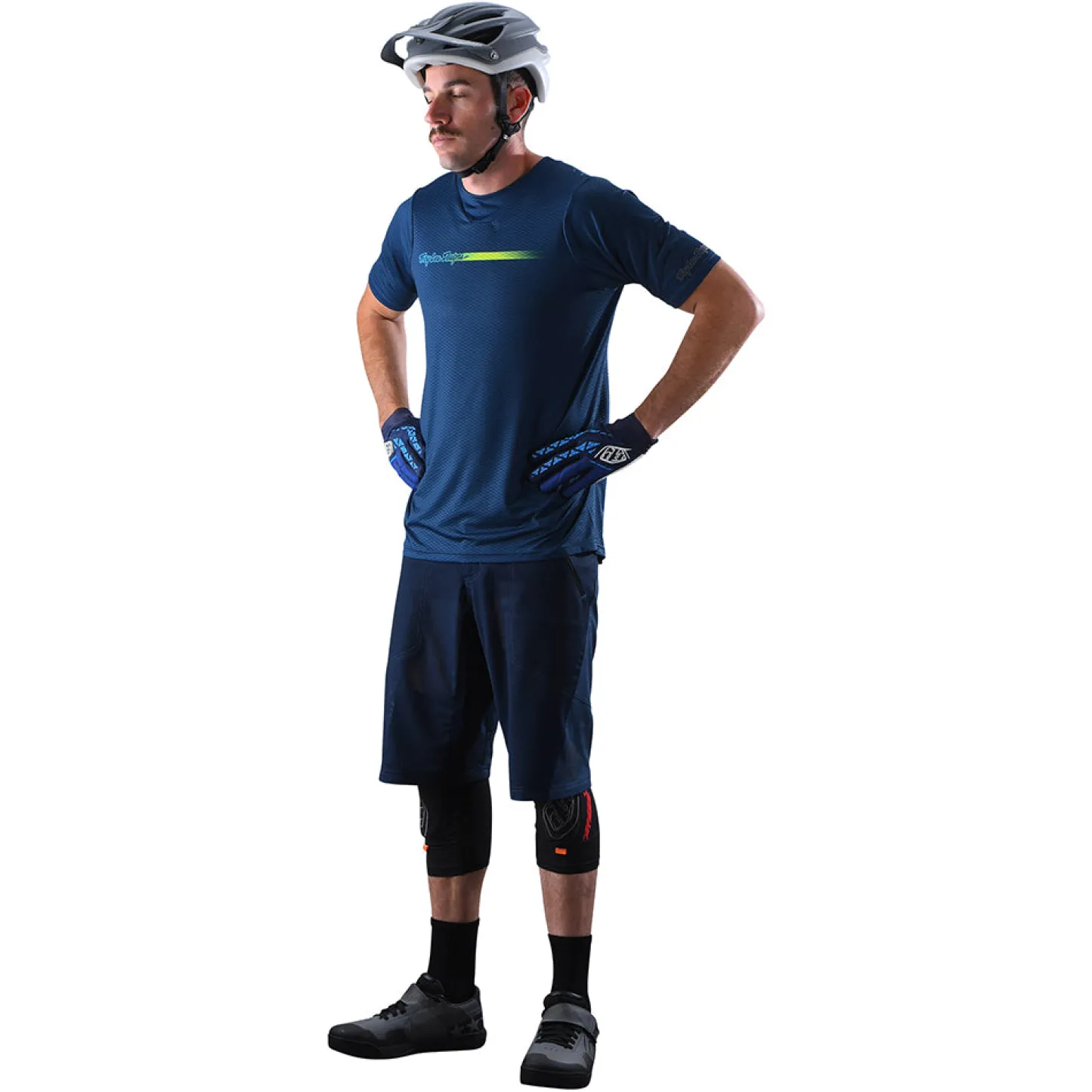 Troy Lee Designs Skyline|Trail^Skyline Air Short W/Liner Solid Dark Slate Blue