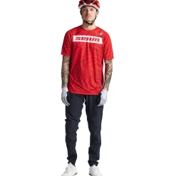 Troy Lee Designs Skyline|Jerseys^Skyline Air SS Jersey SRAM Roots Fiery Red