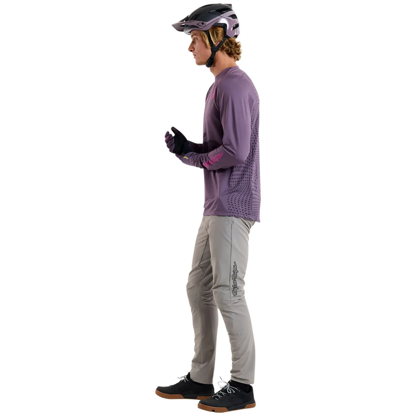 Troy Lee Designs Jerseys|Skyline^Skyline Long Sleeve Jersey Radioscape Deep Purp