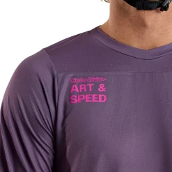 Troy Lee Designs Jerseys|Skyline^Skyline Long Sleeve Jersey Radioscape Deep Purp