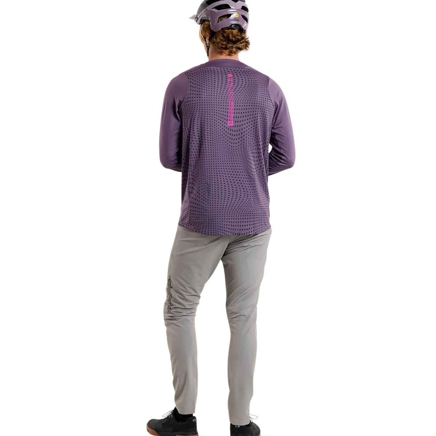 Troy Lee Designs Jerseys|Skyline^Skyline Long Sleeve Jersey Radioscape Deep Purp