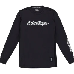 Troy Lee Designs Jerseys|Skyline^Skyline Long Sleeve Ride Tee Signature Black