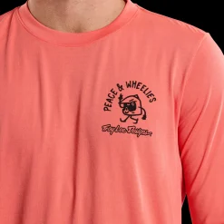 Troy Lee Designs Jerseys|Skyline^Skyline Long Sleeve Ride Tee P&W Melon