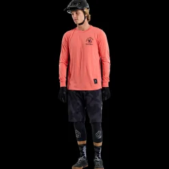 Troy Lee Designs Jerseys|Skyline^Skyline Long Sleeve Ride Tee P&W Melon