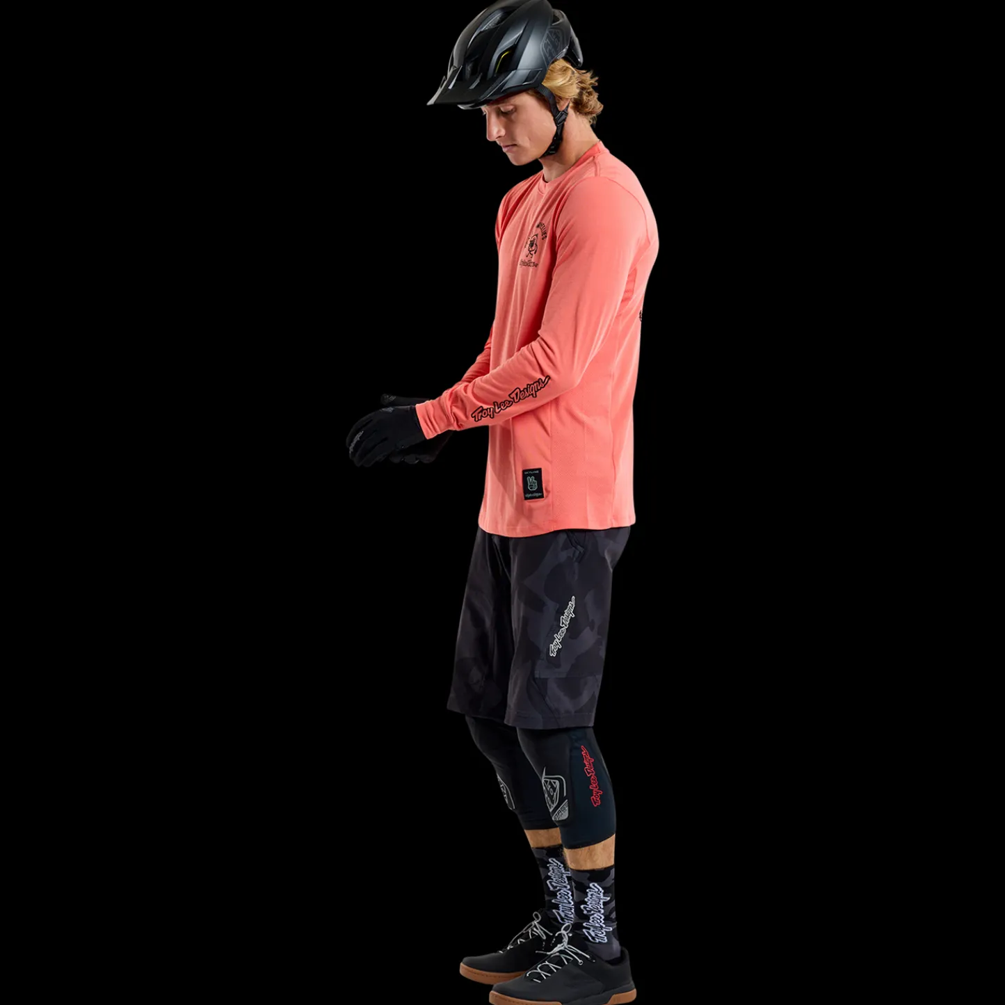 Troy Lee Designs Jerseys|Skyline^Skyline Long Sleeve Ride Tee P&W Melon