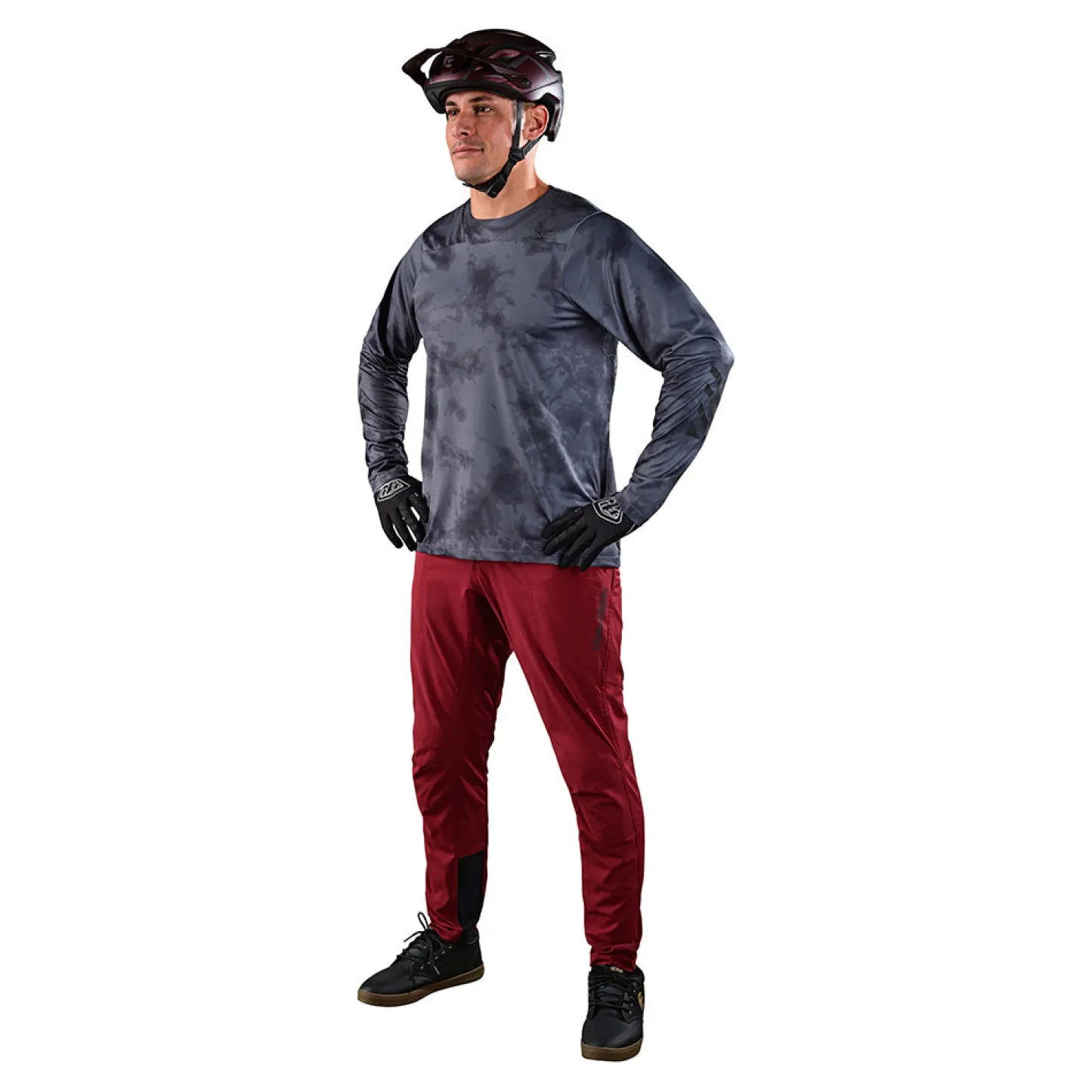 Troy Lee Designs Jerseys|Skyline^Skyline LS Chill Jersey Tie Dye Charcoal