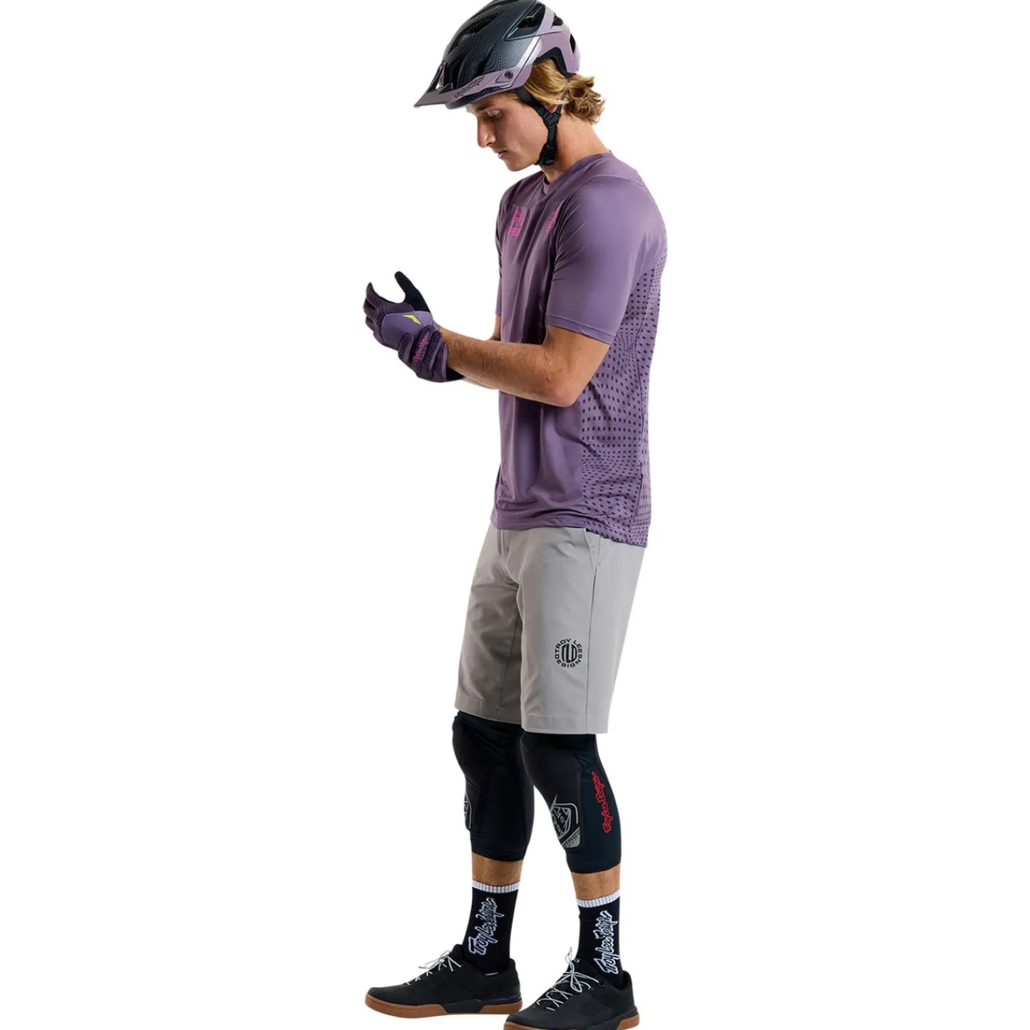 Troy Lee Designs Jerseys|Skyline^Skyline Short Sleeve Jersey Radioscape Deep Purp