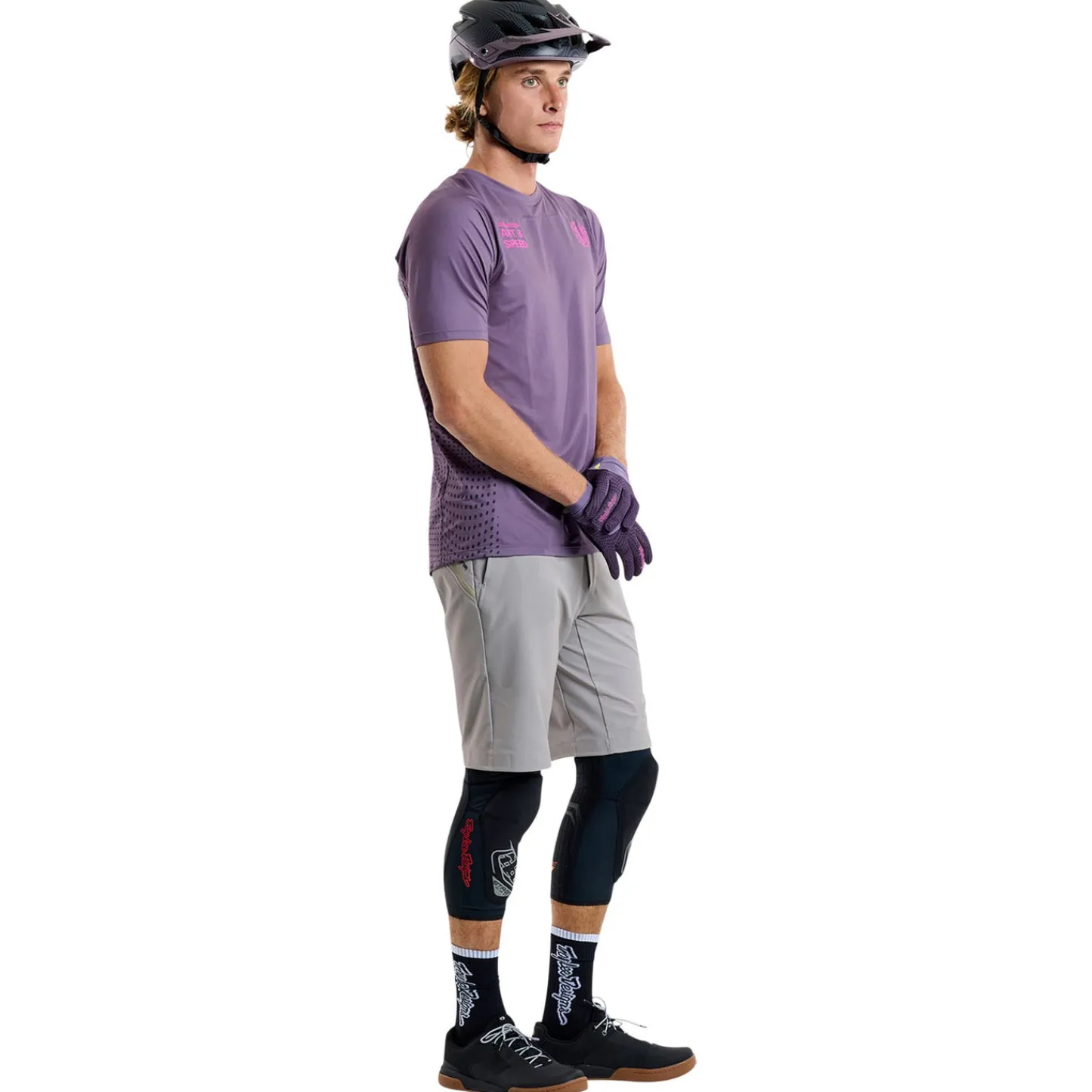 Troy Lee Designs Jerseys|Skyline^Skyline Short Sleeve Jersey Radioscape Deep Purp