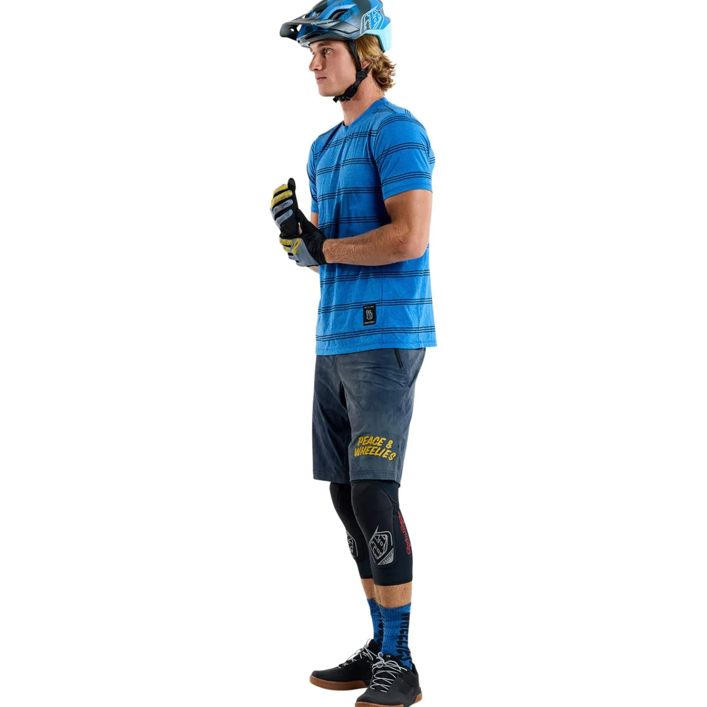 Troy Lee Designs Jerseys|Skyline^Skyline Short Sleeve Ride Tee Washed Out Cobalt