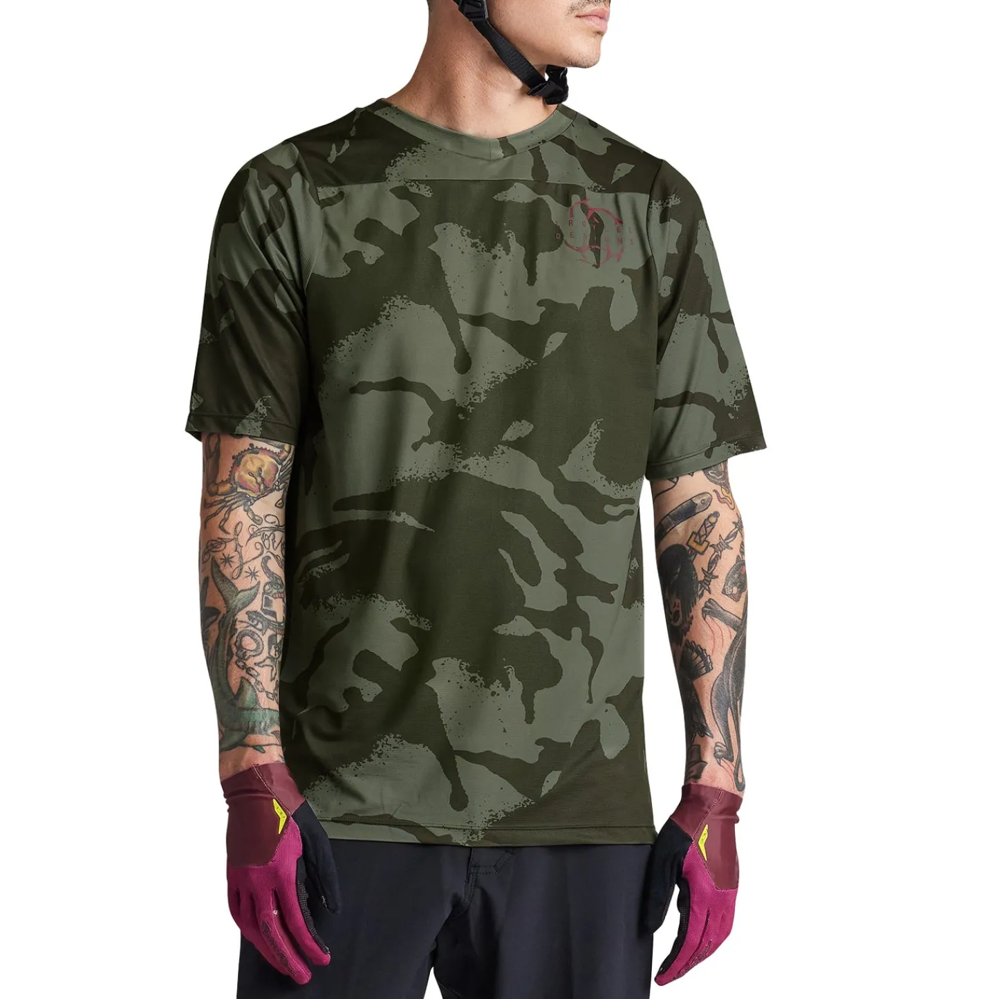 Troy Lee Designs Skyline|Jerseys^Skyline SS Jersey Shadow Camo Olive