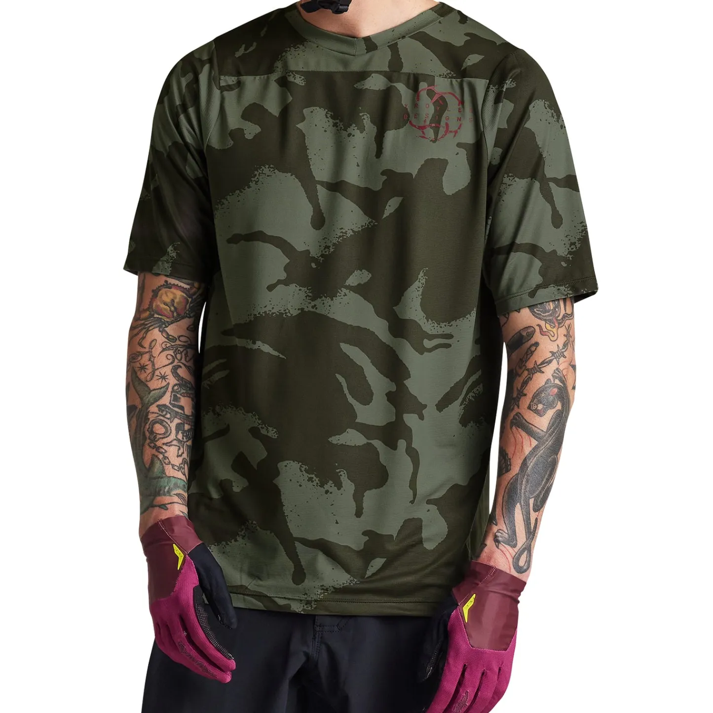 Troy Lee Designs Skyline|Jerseys^Skyline SS Jersey Shadow Camo Olive