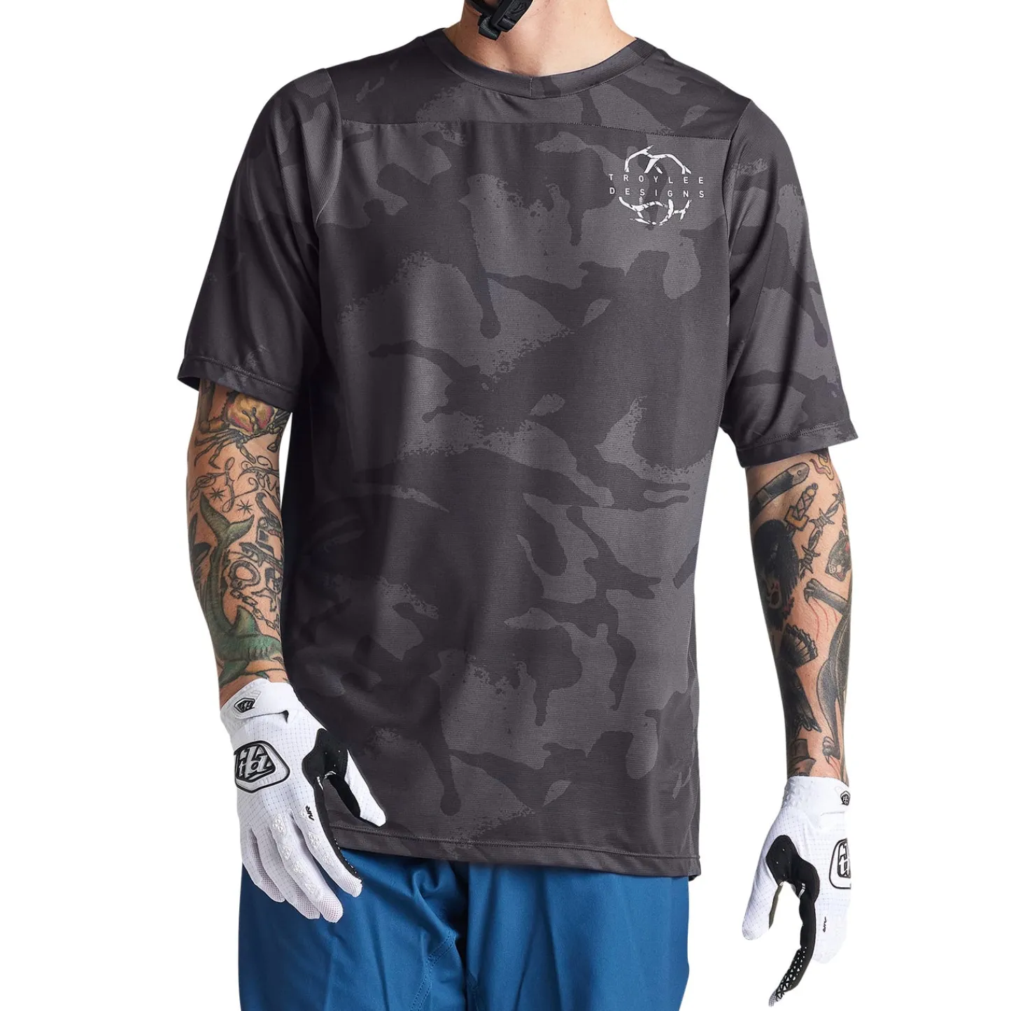 Troy Lee Designs Skyline|Jerseys^Skyline SS Jersey Shadow Camo Carbon