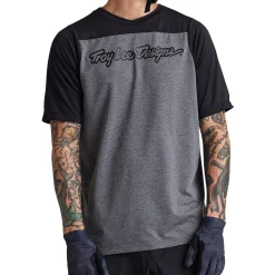 Troy Lee Designs Skyline|Jerseys^Skyline SS Jersey Signature Heather Gray / Black