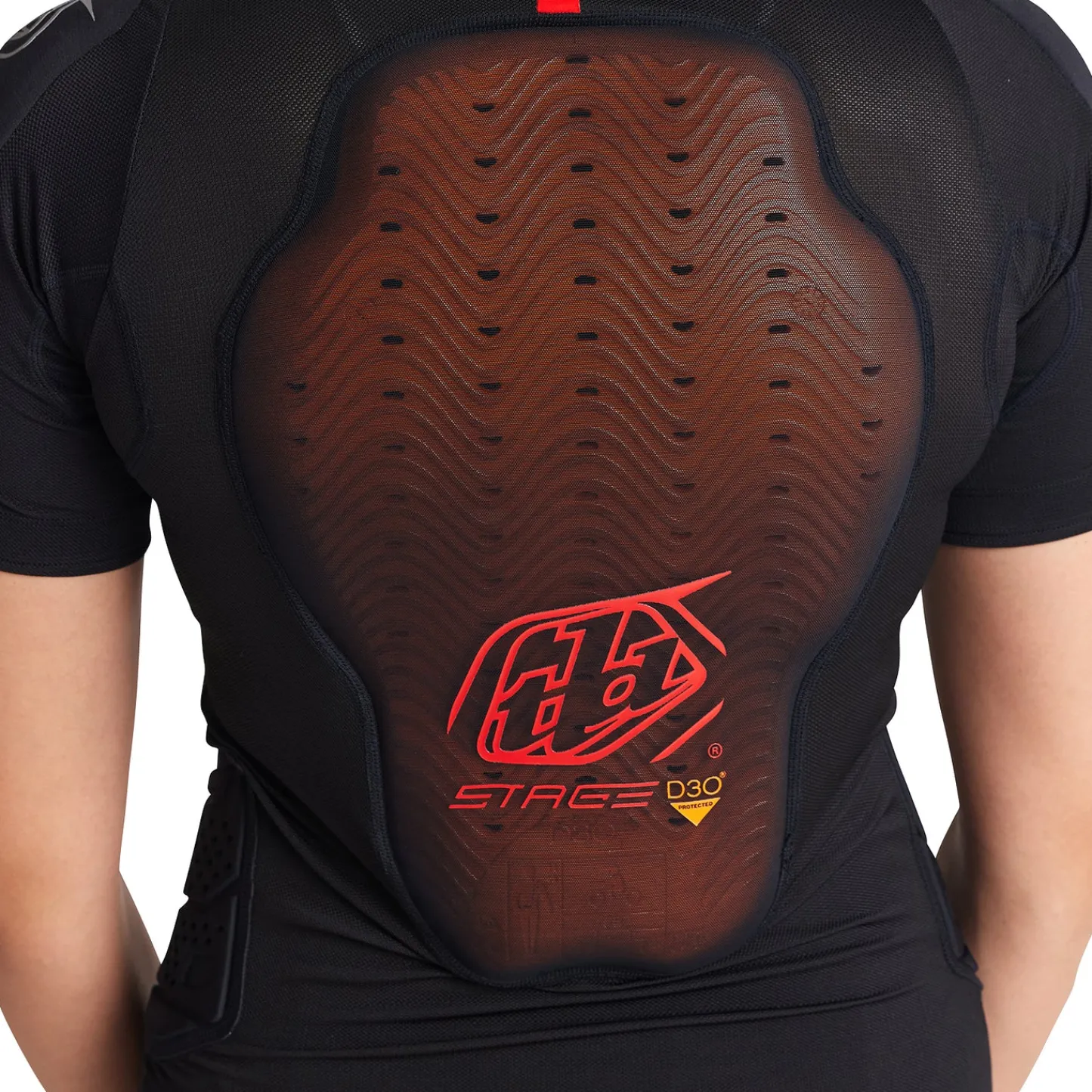 Troy Lee Designs Upper Body|Upper Body^Stage Ghost D3O Short Sleeve Baselayer Solid Black