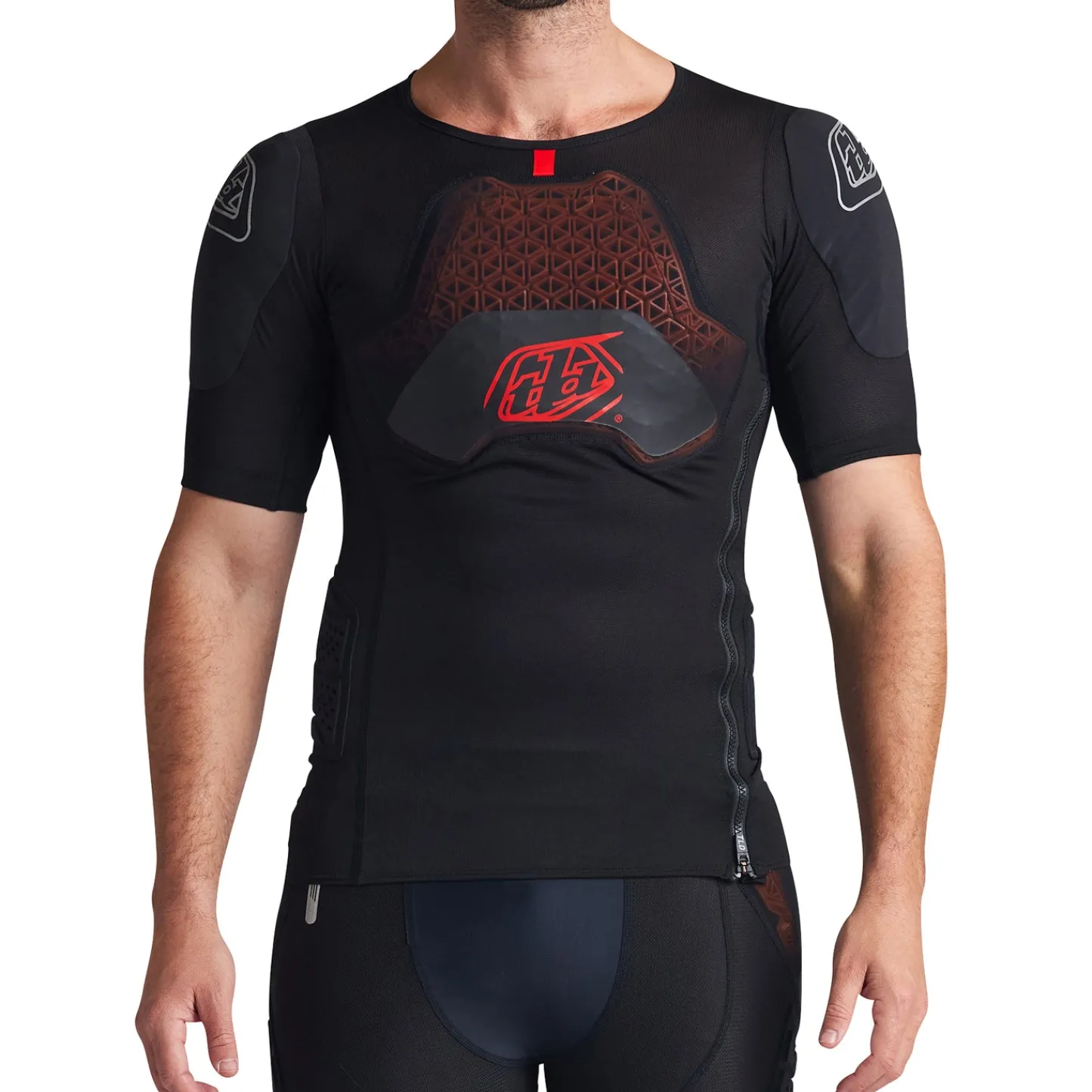 Troy Lee Designs Upper Body|Upper Body^Stage Ghost D3O Short Sleeve Baselayer Solid Black