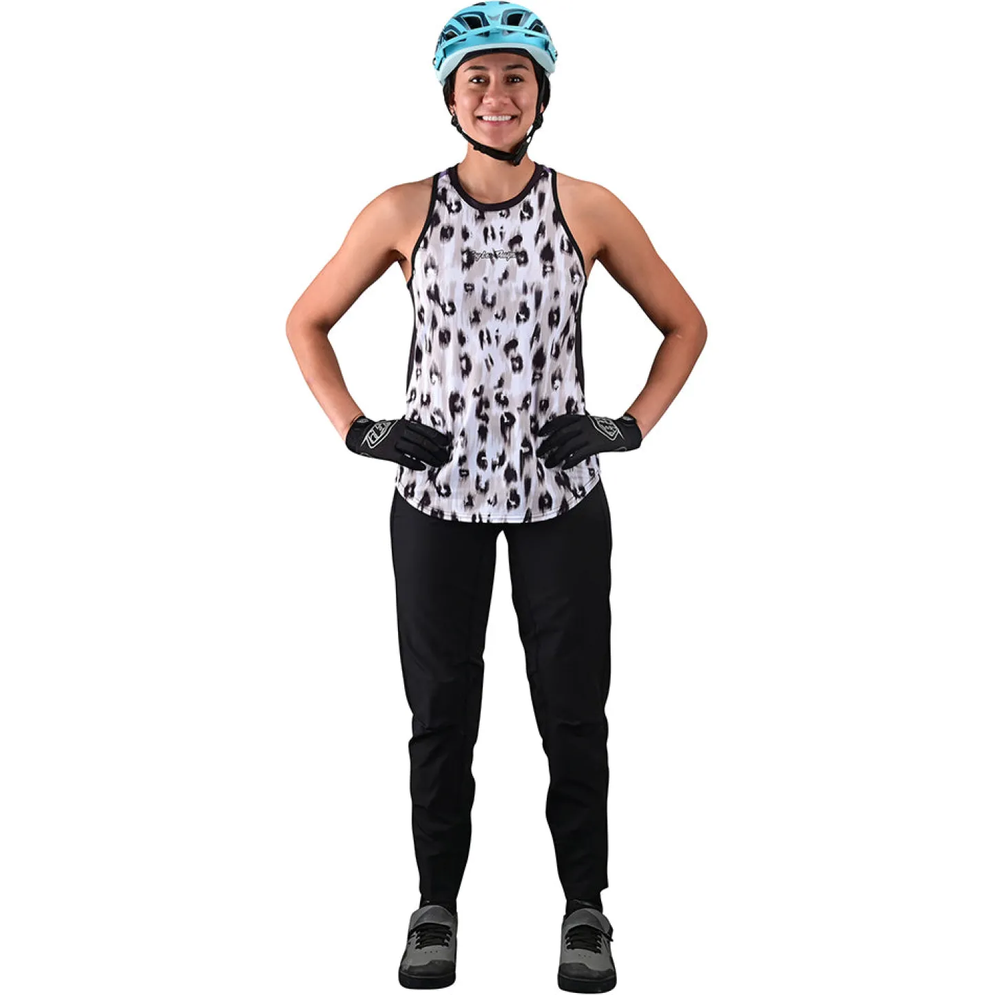 Women Troy Lee Designs Jerseys|Luxe - Wmns^Wmns Luxe Tank Wild Cat White