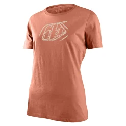 Women Troy Lee Designs Women's Tees^Wmns Short Sleeve Tee Cropped Badge Terracotta