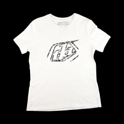 Women Troy Lee Designs Women's Tees^Wmns Short Sleeve Tee Cropped Badge Vintage White
