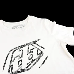 Women Troy Lee Designs Women's Tees^Wmns Short Sleeve Tee Cropped Badge Vintage White