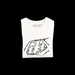 Women Troy Lee Designs Women's Tees^Wmns Short Sleeve Tee Cropped Badge Vintage White
