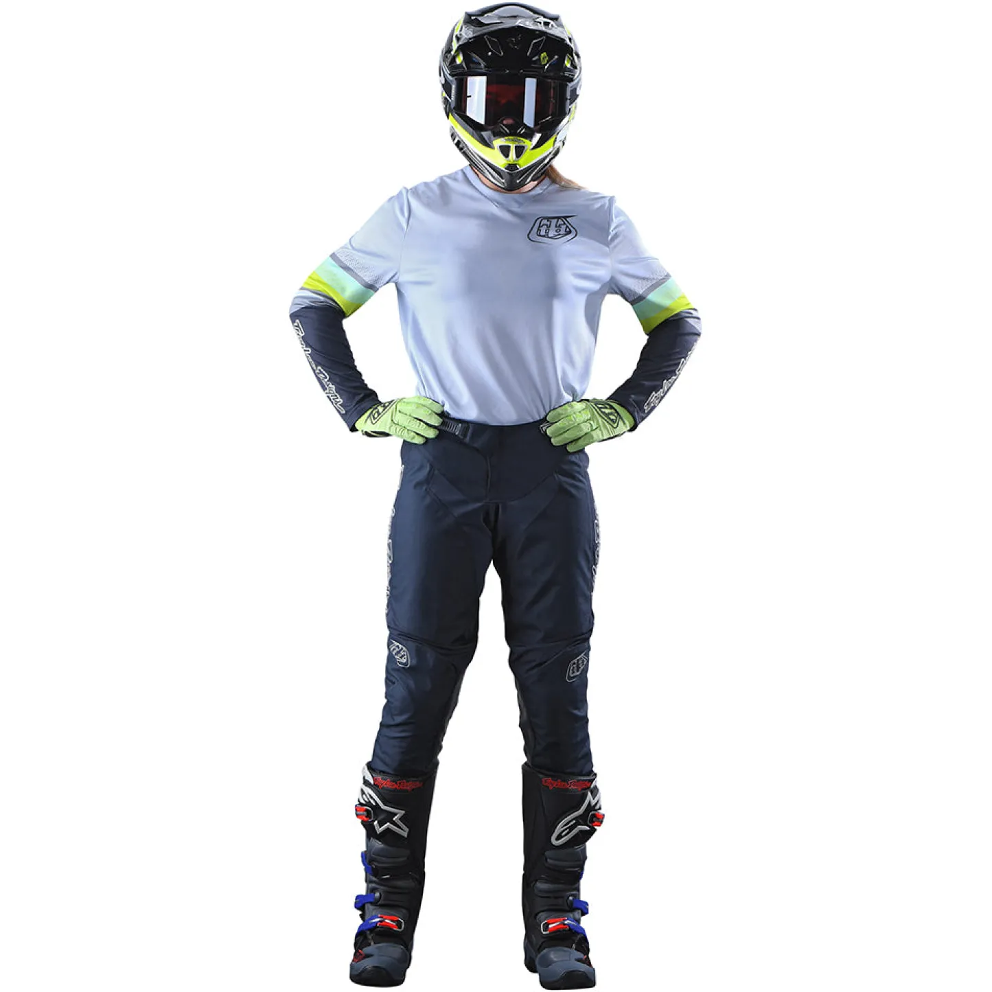 Women Troy Lee Designs Jerseys^Womens GP Jersey Warped White