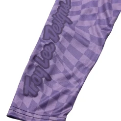 Women Troy Lee Designs Jerseys|Lilium - Wmns^Womens Lilium Long Sleeve Jersey Twisted Checkers Deep Purple