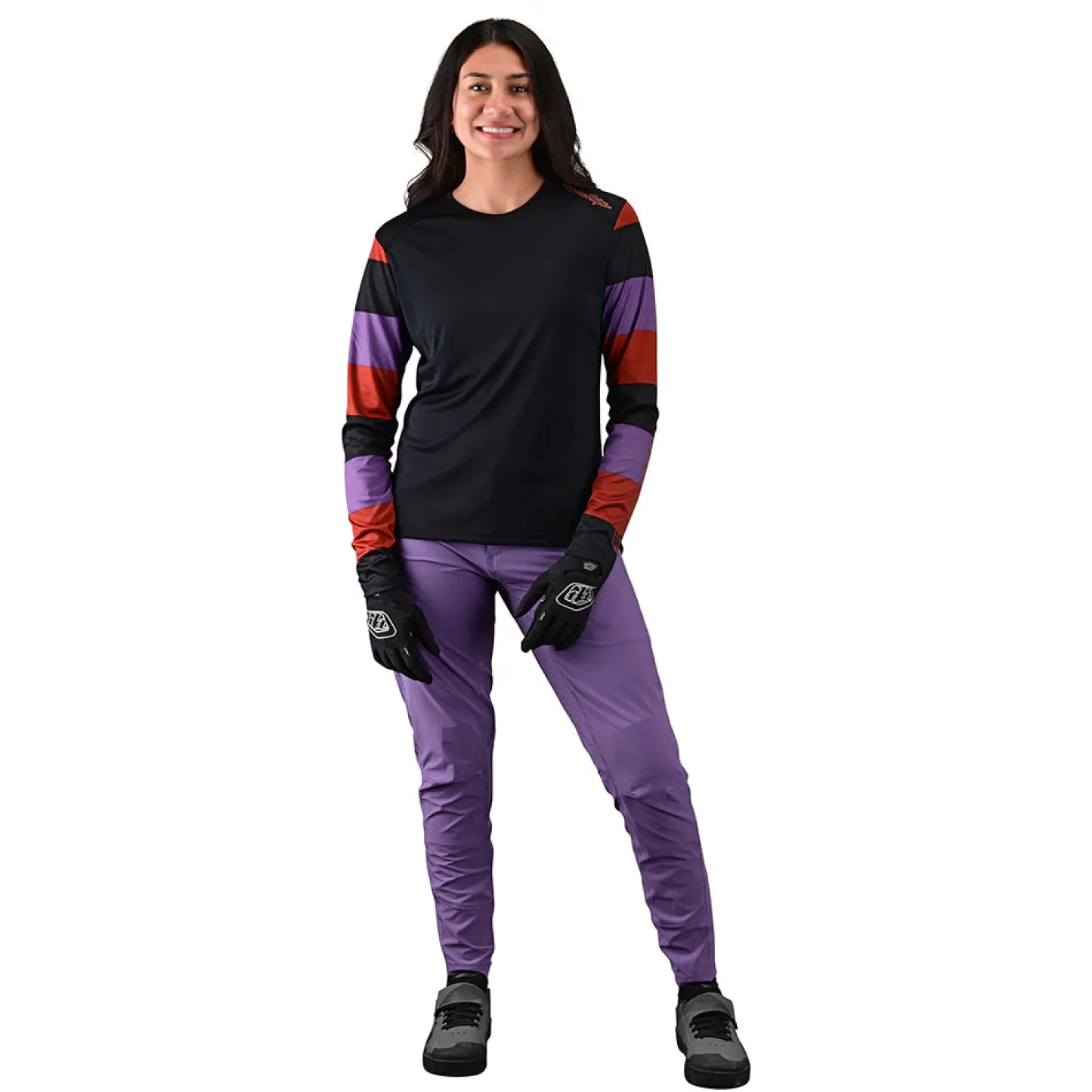 Women Troy Lee Designs Jerseys|Lilium - Wmns^Womens Lilium LS Jersey Rugby Black