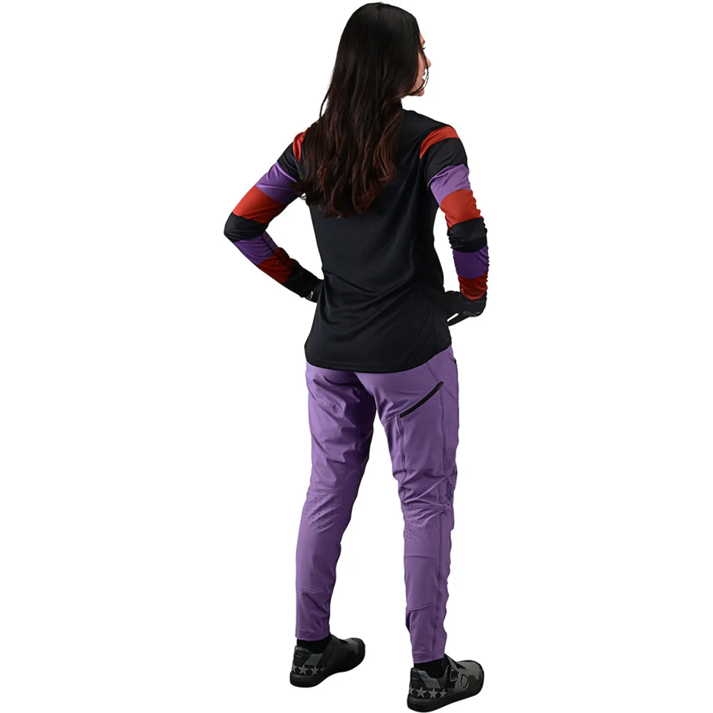Women Troy Lee Designs Jerseys|Lilium - Wmns^Womens Lilium LS Jersey Rugby Black