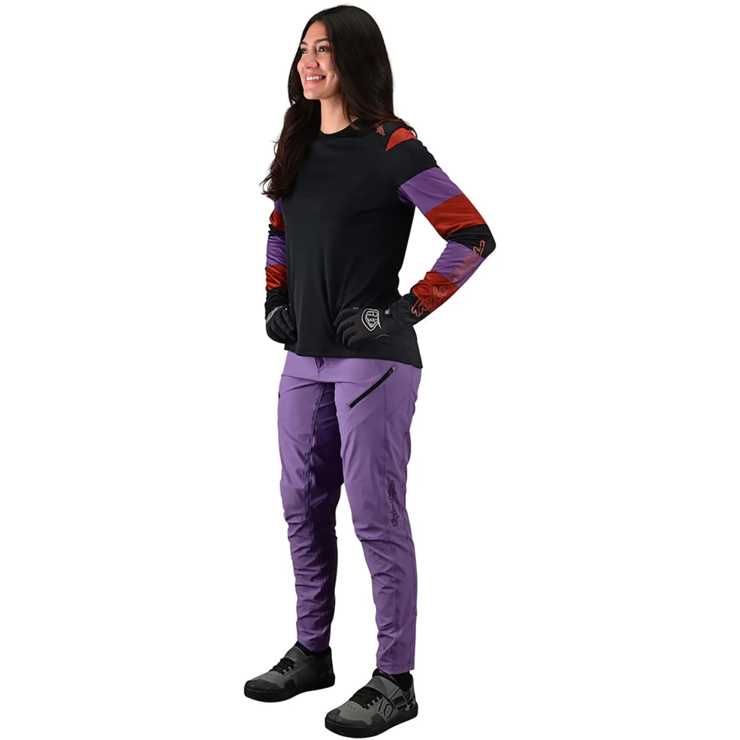 Women Troy Lee Designs Jerseys|Lilium - Wmns^Womens Lilium LS Jersey Rugby Black