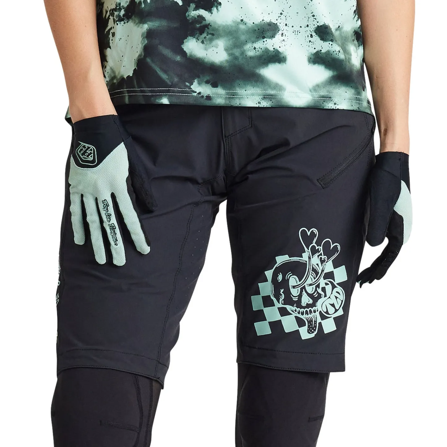 Women Troy Lee Designs Shorts & Pants|Lilium - Wmns^Womens Lilium Short Shell Micayla Gatto Watercolor Black