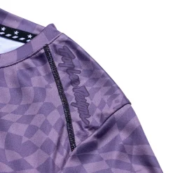 Women Troy Lee Designs Jerseys|Lilium - Wmns^Womens Lilium Short Sleeve Jersey Twisted Checkers Deep Purple