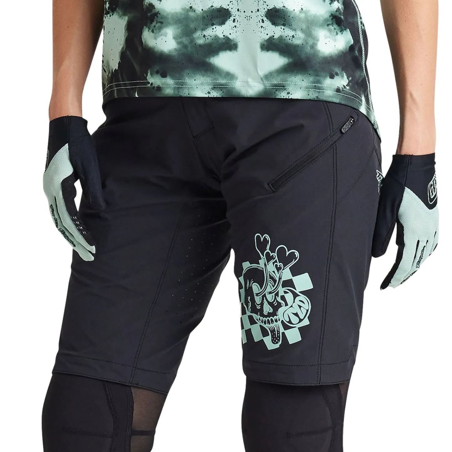 Women Troy Lee Designs Shorts & Pants|Lilium - Wmns^Womens Lilium Short W/Liner Micayla Gatto Watercolor Black